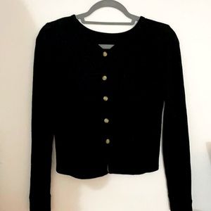 Black long-sleeve with buttons